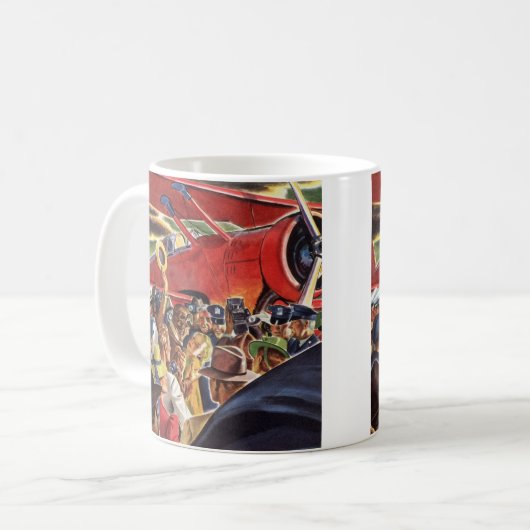  eenzijdige piloot van het vliegtuig met Paparazzi Koffiemok (Voorkant links)