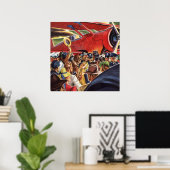  eenzijdige piloot van het vliegtuig met Paparazzi Poster (Thuiskantoor)