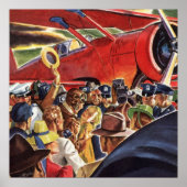  eenzijdige piloot van het vliegtuig met Paparazzi Poster (Voorkant)