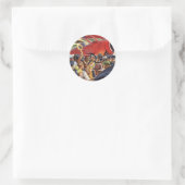  eenzijdige piloot van het vliegtuig met Paparazzi Ronde Sticker (Tas)