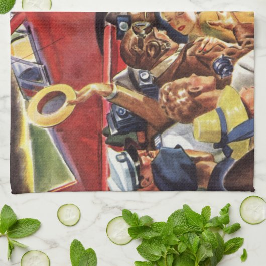  eenzijdige piloot van het vliegtuig met Paparazzi Theedoek (Gevouwen)