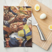 eenzijdige piloot van het vliegtuig met Paparazzi Theedoek (Quarter Fold)