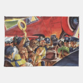  eenzijdige piloot van het vliegtuig met Paparazzi Theedoek (Horizontaal)