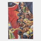 eenzijdige piloot van het vliegtuig met Paparazzi Theedoek (Verticaal)