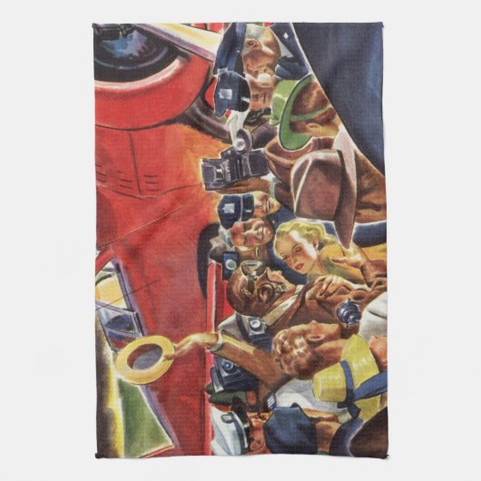  eenzijdige piloot van het vliegtuig met Paparazzi Theedoek (Verticaal)