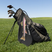 Eenzijdige regenboogforel voor de visserij op de h golfhanddoek (Groen)