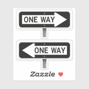 Eenzijdige straatbord sticker