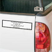 Eenzinsonderwijs Bumpersticker (Op Truck)