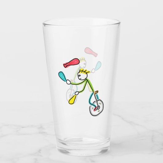 Eenzwieler Stickman Jongleur Glas (Voorkant)