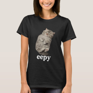 Eepy Cat, Gekke Sleepy Cat Meme Schattige pluizig T-shirt