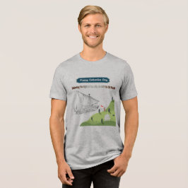 Eer aan Columbus atletisch grijs Tri-Blend Shirt