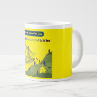 Eer aan Columbus geel Grote Koffiekop