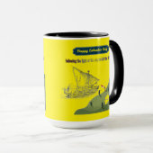 Eer aan Columbus geel Mok (Voorkant rechts)