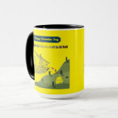 Eer aan Columbus geel Mok (Voorkant links)