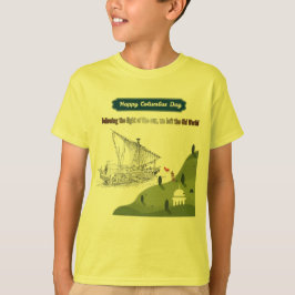 Eer aan Columbus geel T-shirt