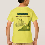 Eer aan Columbus geel T-shirt (Achterkant)