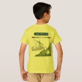Eer aan Columbus geel T-shirt (Achterkant volledig)