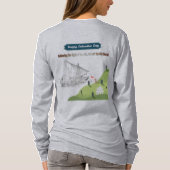 Eer aan Columbus grijs T-shirt (Achterkant)