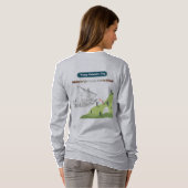 Eer aan Columbus grijs T-shirt (Achterkant volledig)