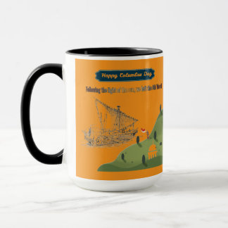 Eer aan Columbus oranje Mok