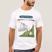 Eer aan Columbus wit T-shirt (Voorkant)