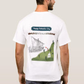 Eer aan Columbus wit T-shirt (Achterkant)