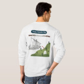 Eer aan Columbus wit T-shirt (Achterkant volledig)