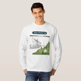 Eer aan Columbus wit T-shirt