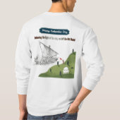 Eer aan Columbus wit T-shirt (Achterkant)