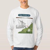 Eer aan Columbus wit T-shirt (Voorkant)