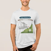 Eer aan Columbus witte vlek Tri-Blend Shirt (Voorkant)