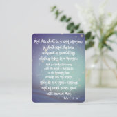 Eer aan God Bijbelteksten uit Lukas Kerstmis Feestdagenkaart (Staand voorkant)