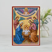 Eer aan God Folie Feestdagenkaart (Staand Voorkant)