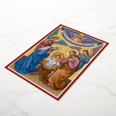 Eer aan God Folie Feestdagenkaart (Gedraaid)