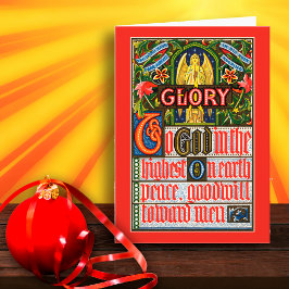 Eer aan God in de hoogste... Feestdagen Kaart