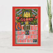 Eer aan God in de hoogste... Feestdagen Kaart (Voorkant)