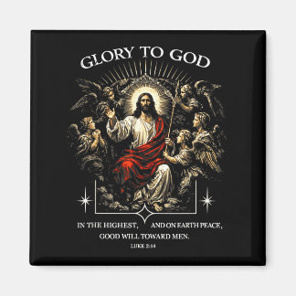 Eer aan God in de hoogste hemel en op aarde vrede  Magneet
