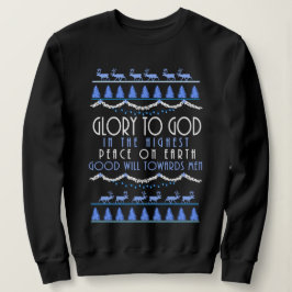 Eer aan God in de hoogste Kerstmis Trui