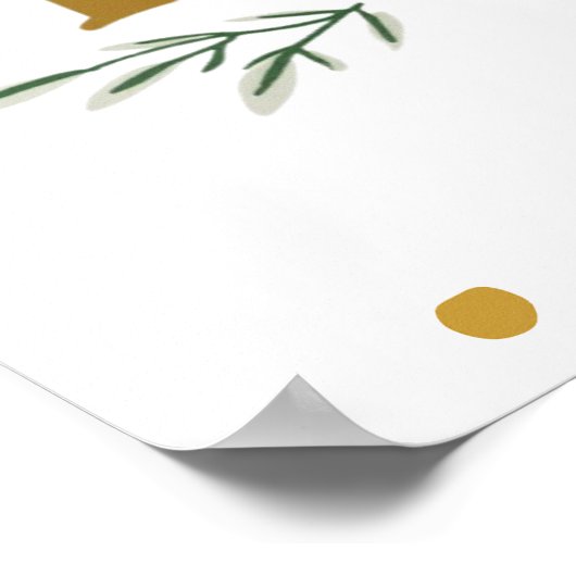 Eer aan God in de hoogste muurkunst Poster (Hoek)