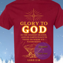 Eer aan GOD - Kerstmis T-shirt