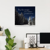 Eer aan God - Lukas 2:14 Poster (Thuiskantoor)