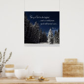Eer aan God - Lukas 2:14 Poster (Keuken)
