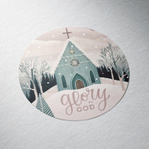 Eer aan God | Religieuze Kerst Winter Kerk