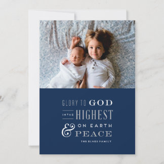 Eer aan God Religieuze Kerstkaart