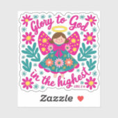 Eer aan God Sticker (Vel)