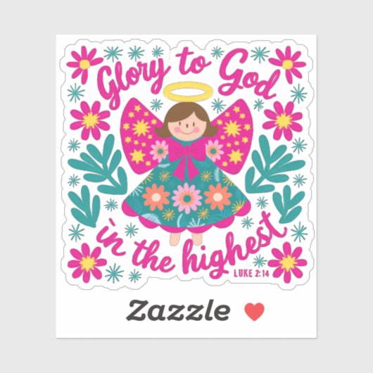 Eer aan God Sticker (Vel)