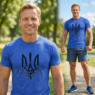 Eer aan Helden. OEKRAÏNE. Drietand. Tri-Blend T-sh T-shirt