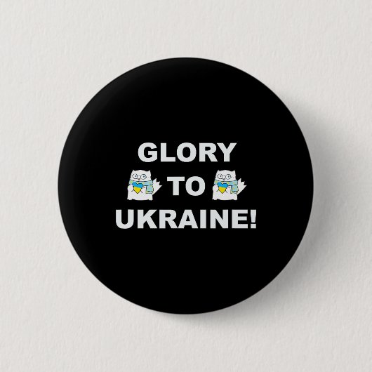 Eer aan Oekraïne 5 Ronde Button 5,7 Cm (Voorkant)