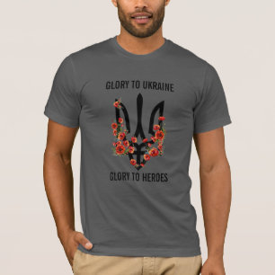 Eer aan Oekraïne. Eer aan Helden. Drietand. T-shirt