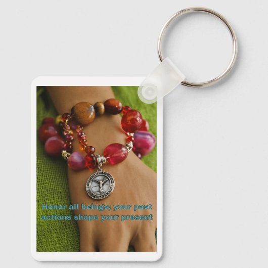 Eer alle Wezens: een Eenheid Sleutelhanger (Achterkant)